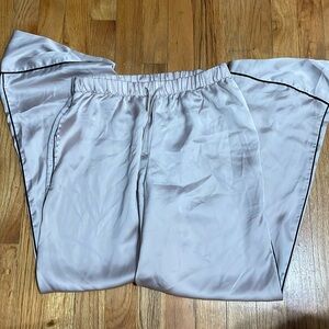 xs lightly worn victoria secret silk pajama pants